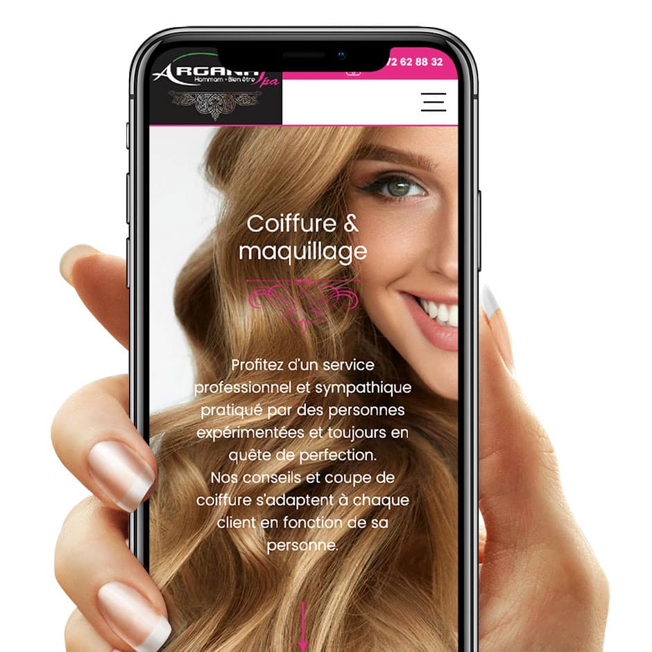 Argana SPA by Illucom - site mobile