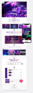Dj Drie conception site vitrine