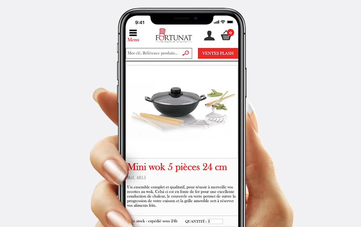 Fortunat, optimisation mobile